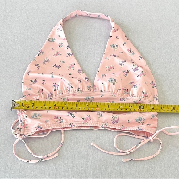 Nwot Princess Polly  Penelope Pink Floral Halter Top - Picture 8 of 10